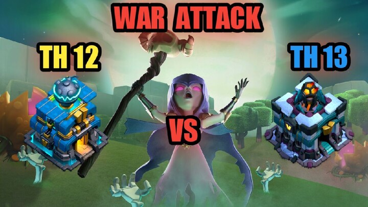 ATTTACK WAR TH 12 MAX VS TH 13 PREMATUR!!! COC INDONESIA