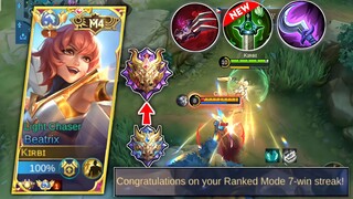 NEW BEATRIX BEST BUILD TO HAVE A WINSTREAK IN MYTHICAL GLORY!🔥