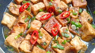 ĐẬU HŨ KHO NƯỚC TƯƠNG món chay ngon - Tàu Hũ Kho  - món chay ngon dễ làm - Tú Lê Miền Tây