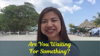 Filipino Inspirational Speaker: "Are you waiting for something?"