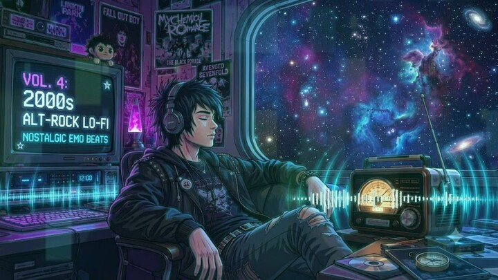 2000s Alt-Rock Lo-Fi Vol. 4 🌌 1 Hour Nostalgic Emo & Guitar Beats for Focus