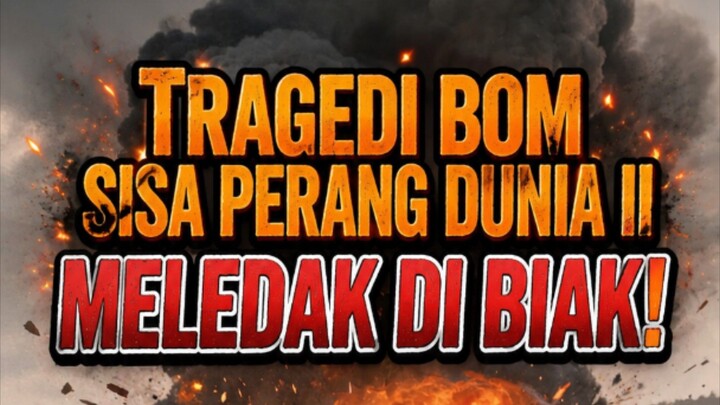 Tragedi Bom Sisa Perang Dunia II Meledak Di Biak