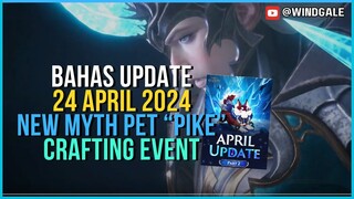 BAHAS UPDATE  24 APRIL 2024 NEW PET MYTH PIKE, NEW CRAFTING EVENT - Seven Knights 2