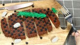 LEGO Garlic Butter Steak ในชีวิตจริง/ Mukbang Lego Food/ Stop Motion Cooking & ASMR