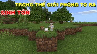 THỬ THÁCH SINH TỒN TRONG THẾ GIỚI CÁC CON VẬT *PHÓNG TO RA TRONG MINECRAFT*