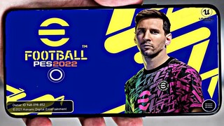 PES 2021 Mobile Patch (eFootball 2022) 5.5.0 Android 1.2Gb Best Graphics New Menu & Kits Original