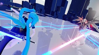 【打斗MMD/60FPS】两位大小姐在崩坏世界的巅峰对决