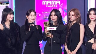 (G)I-DLE 231129 คว้ารางวัล MAMA Award "FAVORITE GLOBAL PERFORMER Female GROUP"