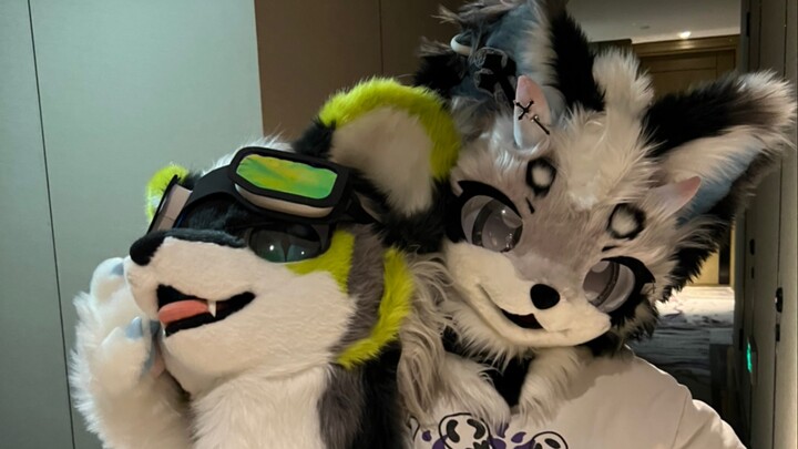 Gathering with my younger brother at Winter Beast Party