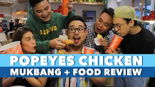 Popeyes Chicken Mukbang + Food Review (ft. Tim Pavino, Idol PH and WCOPA Friends) | Jed Madela