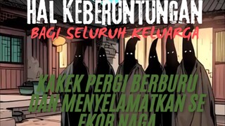 Kakek Pergi Berburu Dan Menyelamatkan Se Ekor naga. Hal Keberuntungan Bagi Seluruh Keluarga.
