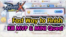 [ROX] Changes On MVP Mechanic? Fast Way To Do Kill MVP & MINI Quest  | KingSpade