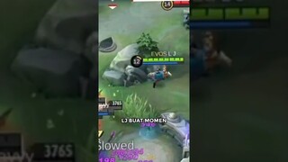 Tiga momen jenius pro player #mobilelegend