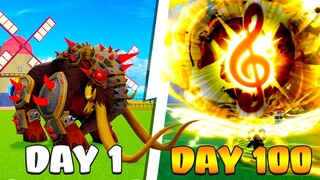 Blox Fruit 100 Ngày Dùng Trái Ác Quỷ Mới Đánh All Boss Trong Update 20