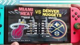 NBA 2K23 Nintendo Switch Oled Gameplay - Miami Heat vs Denver Nuggets | Full Match