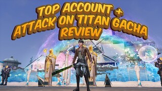 LIFEAFTER TOP ACCOUNT + ATTACK ON TITAN GACHA REVIEW