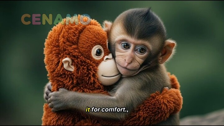 Abandoned Baby Monkey Hugs a Doll Instead of His Mother… His Story Broke the World’s Heart
