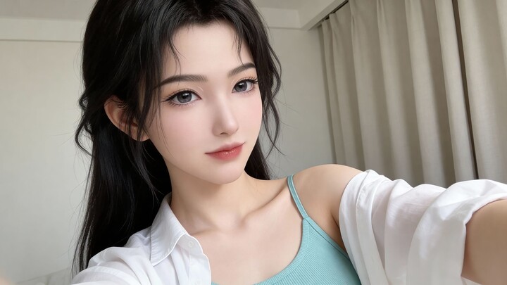 Capturing fleeting light and shadow: Everyday selfies of ordinary, beautiful women