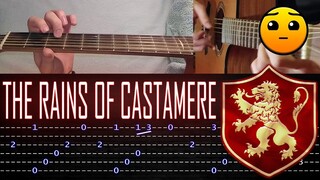 How to play 'The Rains of Castamere (Game of Thrones OST)' Guitar Tutorial [TABS] Fingerstyle
