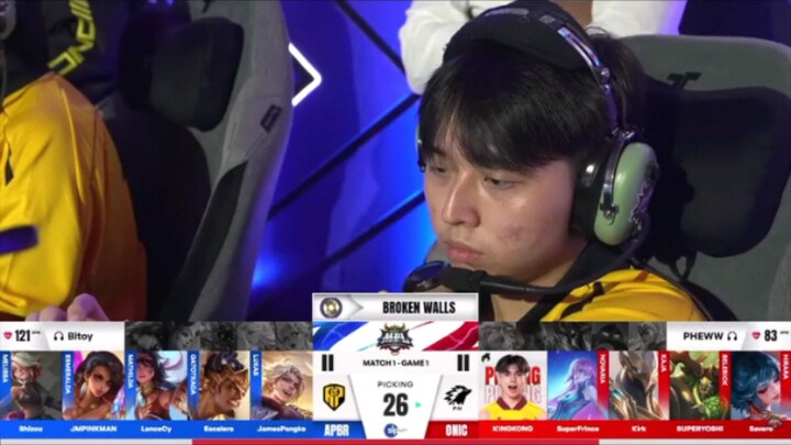 ONIC PH vs AP BREN GAME 1