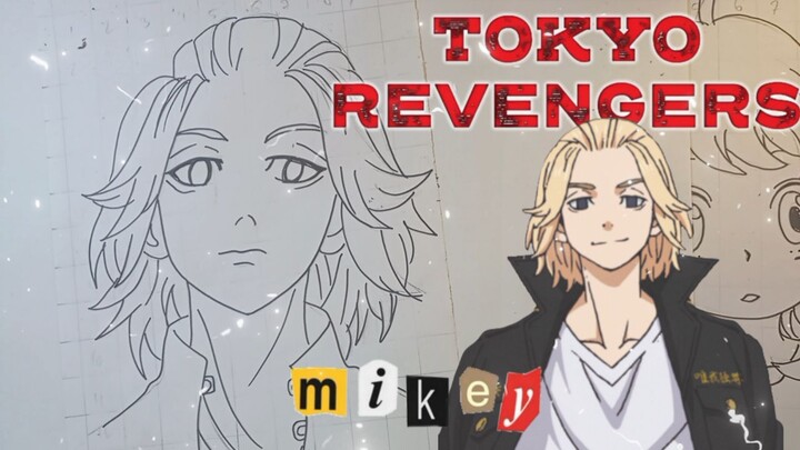 menggambar mikey dari anime tokyo revengers