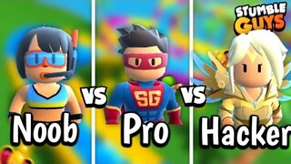 Noob vs Pro vs Hacker In Super Slide | Stumble Guys 🔥👑