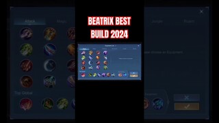 Beatrix Best Build 2024 (Part 2) #shorts #mlbb