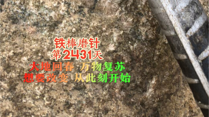 Tongkat besi diasah menjadi jarum hari ke-2431