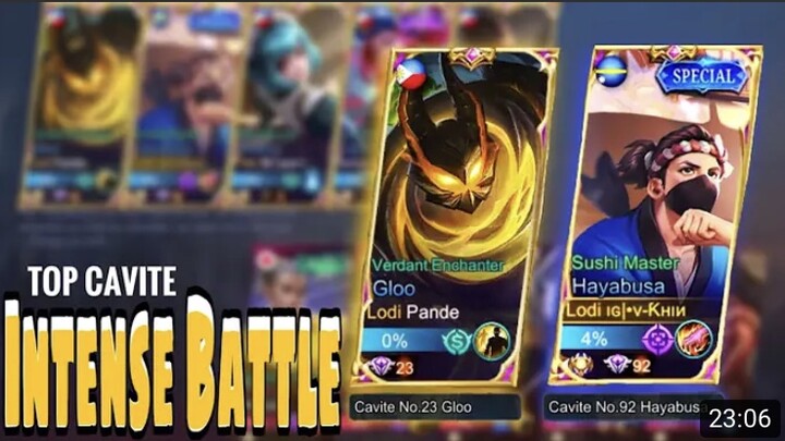 Top Cavite Hayabusa And GlooIntense BattleLodi v-khin + Lodi PandeMobile Legends