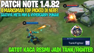 CLAUDE NERF, KARRIE NERF, KIMMY NERF, BALMOND BUFF - PATCH NOTE 1.4.82 MOBILE LEGENDS