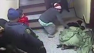 Anda harus tahu bahwa yang mengetuk pintu adalah seorang polisi Amerika, meskipun anjing ini dipukul