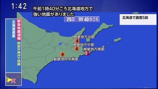 [1080P60 NHK G] M 5.9 intensity 5- 2025-10-25 1:40 Off southeastern Nemuro Peninsula