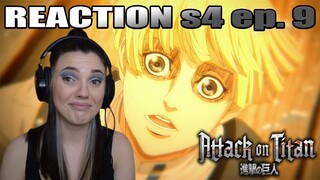 Attack On Titan S4 E9 - "Brave Volunteers" Reaction