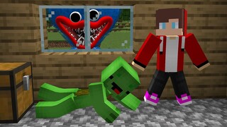 MIKEY & JJ ESCAPE FROM HUGGY WUGGY IN MINECRAFT - MAIZEN PARODY (MIZEN MAZEN FENDY MAIKID)