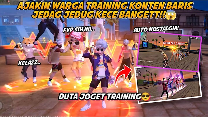 AJAKIN WARGA TRAINING BARIS JOGET JEDAG JEDUG SAMBIL ON MIC? AUTO KEREN!! 😱🔥 (EDISI NOSTALGIA)