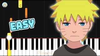 Naruto ED - "Wind" - EASY Piano Tutorial & Sheet Music