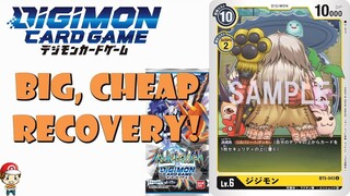 Jijimon is Big, Cheap Recovery! New Level 6 Yellow Digimon! (Digimon TCG - Battle of Omega Reveals)