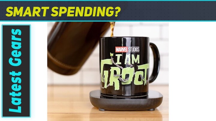 Uncanny Brands I Am Groot Mug Warmer with Mug – Keeps Your Favorite Beverage Warm!