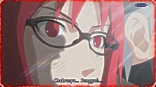 karin melihat naruto dan kyubi