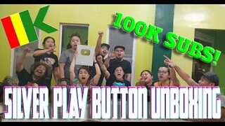 SILVER PLAY BUTTON UNBOXING - KUERDAS 100K SUBS!