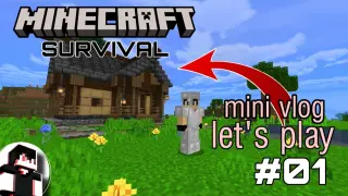 It's a start! - Survival let's Play ep. 01 | Minecraft 1.19