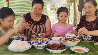 Ốc Kho Sả Ớt Thêm Nồi Canh Chua Cá Ngát Ăn Ngoài Vườn Thiệt Ngon| TKQ & Family T670