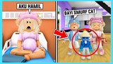 Drama Adiku Hamil Dan Melahirkan Bayi Smurf Cat Lucu Di Roblox Brookhaven ft @Shasyaalala