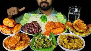 Best Veg Thali| Dum Aloo, Potol Pakoda, Begun Vaja, Derosh Vaja, Jhinga Vorta, Kakrol Bhona, Saak |