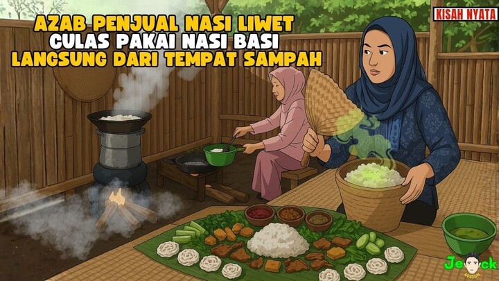 AZAB PENJUAL NASI LIWET CURANG PAKAI NASI BASI LANGSUNG DARI TEMPAT SAMPAH
