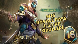 M16 Royal Pass 1-50 RP Ödülleri | PUBG Mobile Yeni Sezon M16 Royale Pass Ödülleri Ne Zaman Gelecek