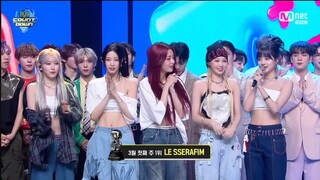 LE SSERAFIM 'EASY' 6th Win + Encore @ M COUNTDOWN 240307