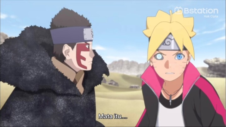 shinki salah satu orang yang tau boruto memiliki jougan