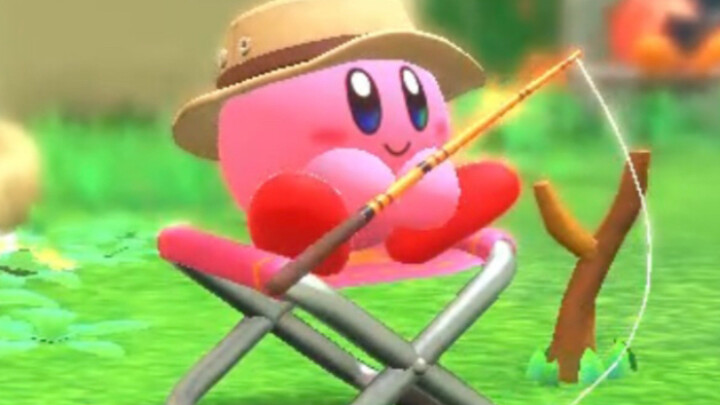 Cái trò câu cá của Kirby này mình có thể chơi cả ngày luôn!