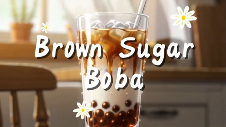 Cozy Homemade Brown Sugar Boba | Relaxing Anime Cooking Animation ☁️🧋